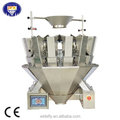 High Accuracy Low Price Automatic Multihead Weigher 14 Head For Candy Sugar Salt Seeds Nuts Seafood Screw Froze Food